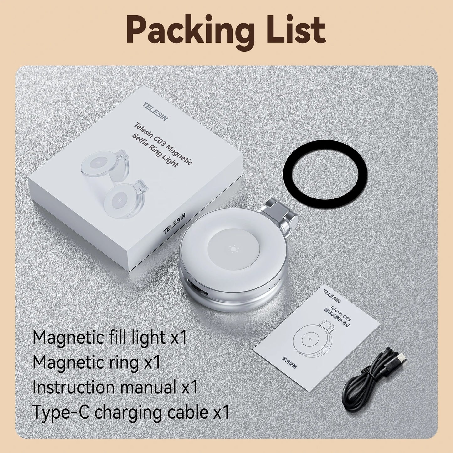 Magnetic Selfie Light